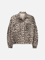 Jeansjacke JOHANNA mit Leo-Muster