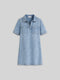Jeanskleid ELINA light blue