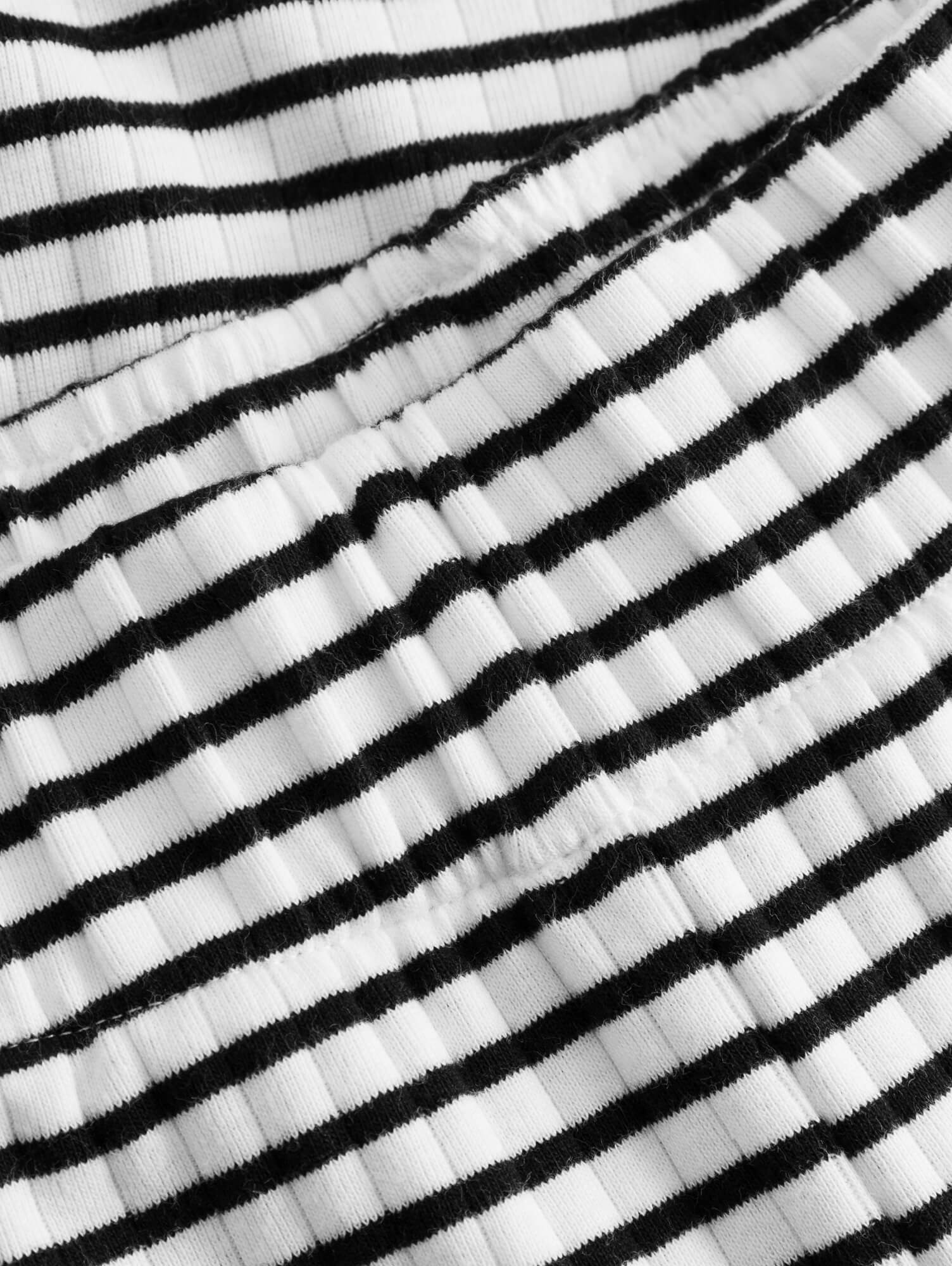 Jerseyhose VALENTINA black/white striped