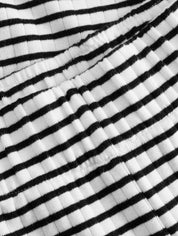 Jerseyhose VALENTINA black/white striped