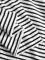 Jerseyhose VALENTINA black/white striped