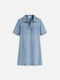 Jeanskleid ELIN light blue