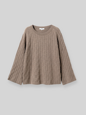 Strickpullover MILA brown melange