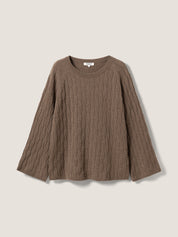 Strickpullover MILA brown melange