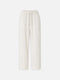 Leinenhose ZOE pinstripe white