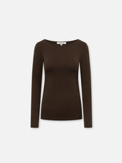 Longsleeve ISA in Braun