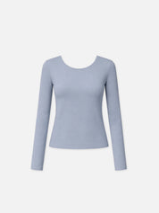 Longsleeve LINDA in Dustyblue
