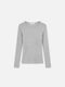 Longsleeve LINNEA light grey melange