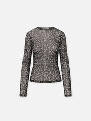 Longsleeve MASHA mit Leo-Muster