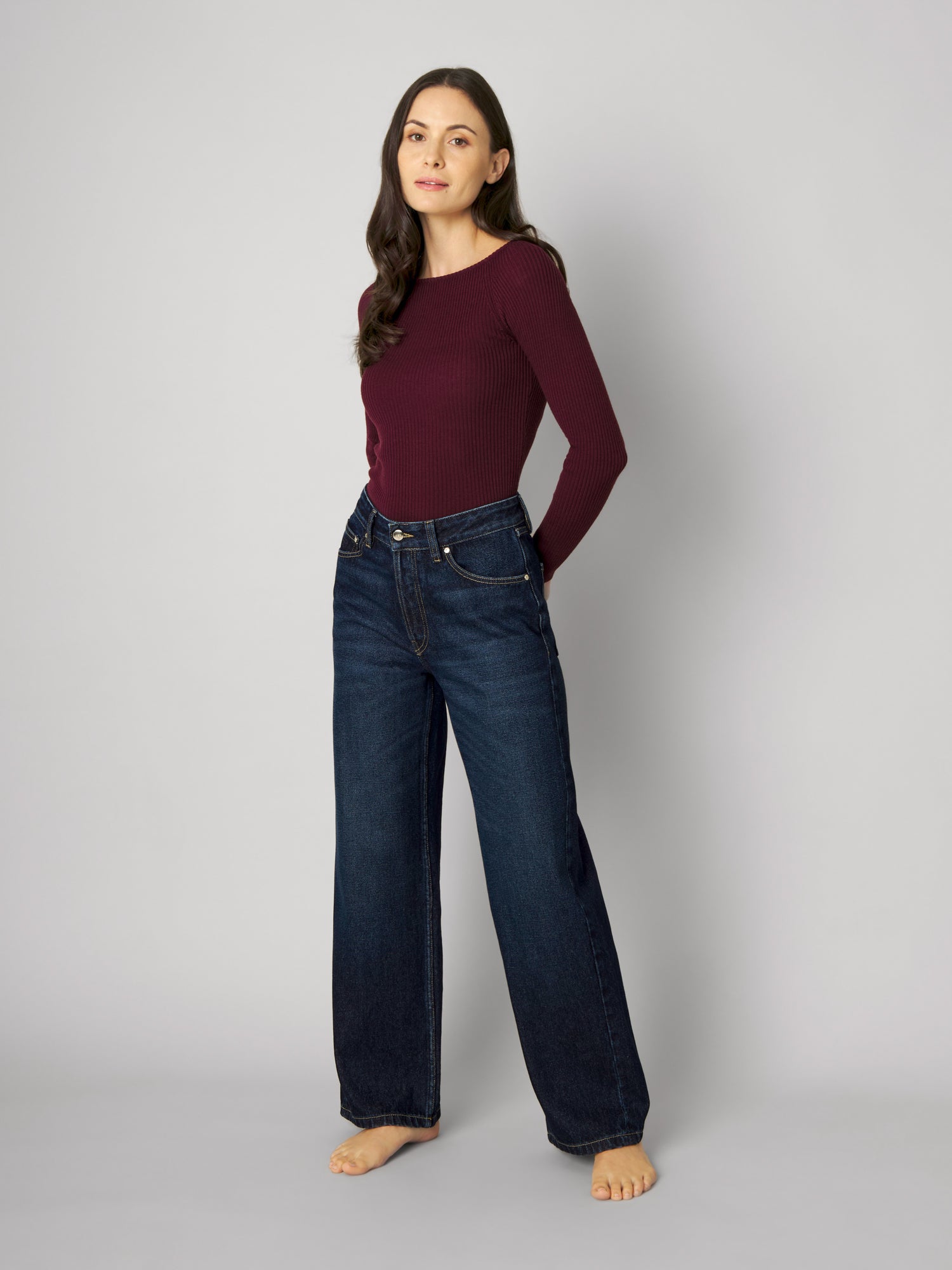 Longsleeve ELENI burgundy