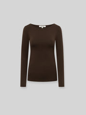 Longsleeve ISA dark brown