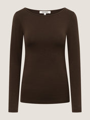 Longsleeve ISA dark brown