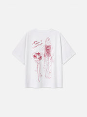 T-Shirt PHILIPPA print in Weiß von der Rückseite