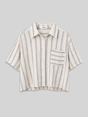 Bluse RIKKE blue/white striped