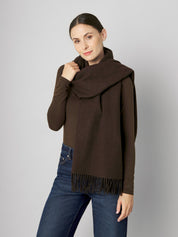 Wollschal PIPPA dark brown