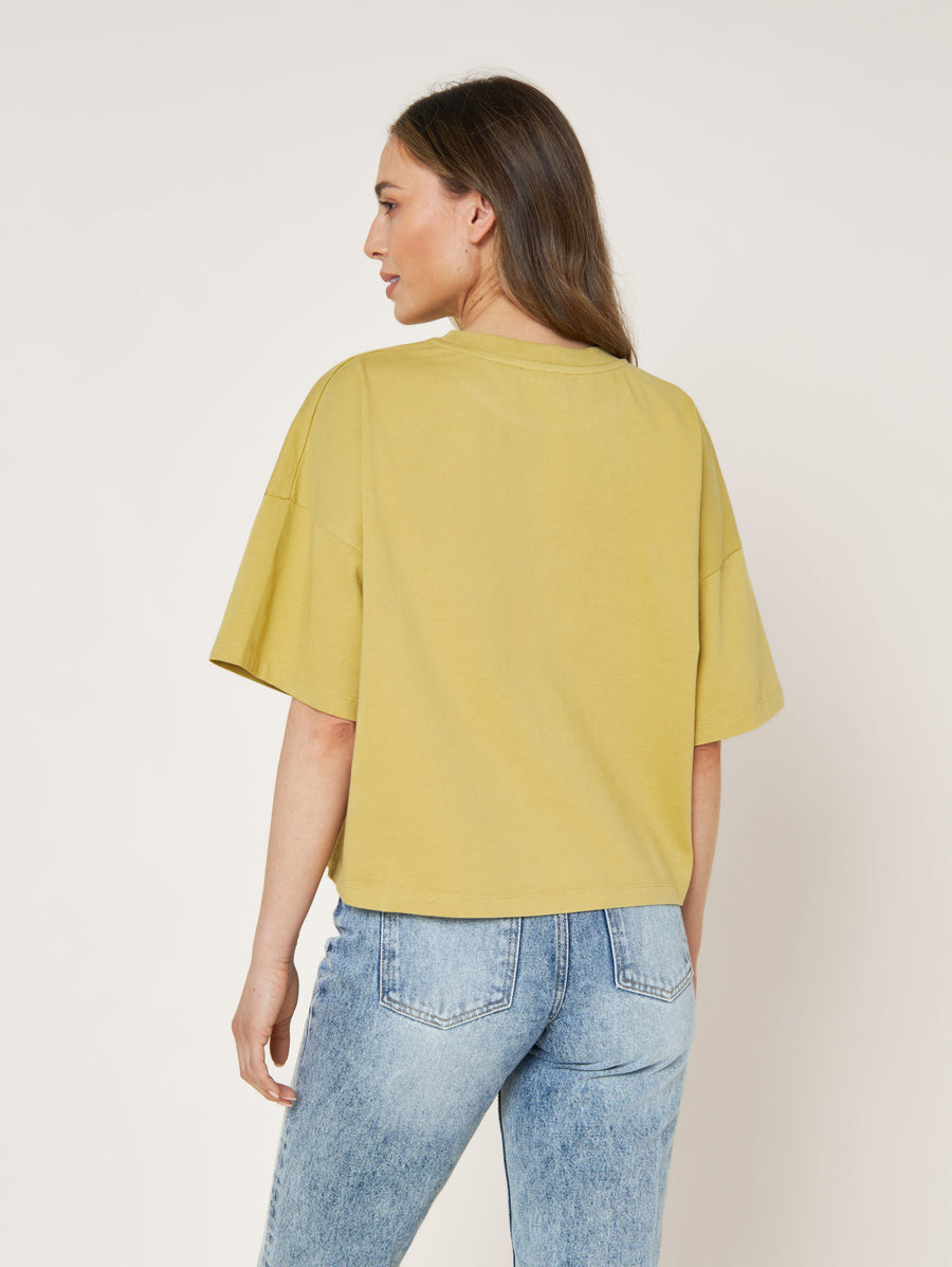 T-Shirt Philippa cropped pistachio