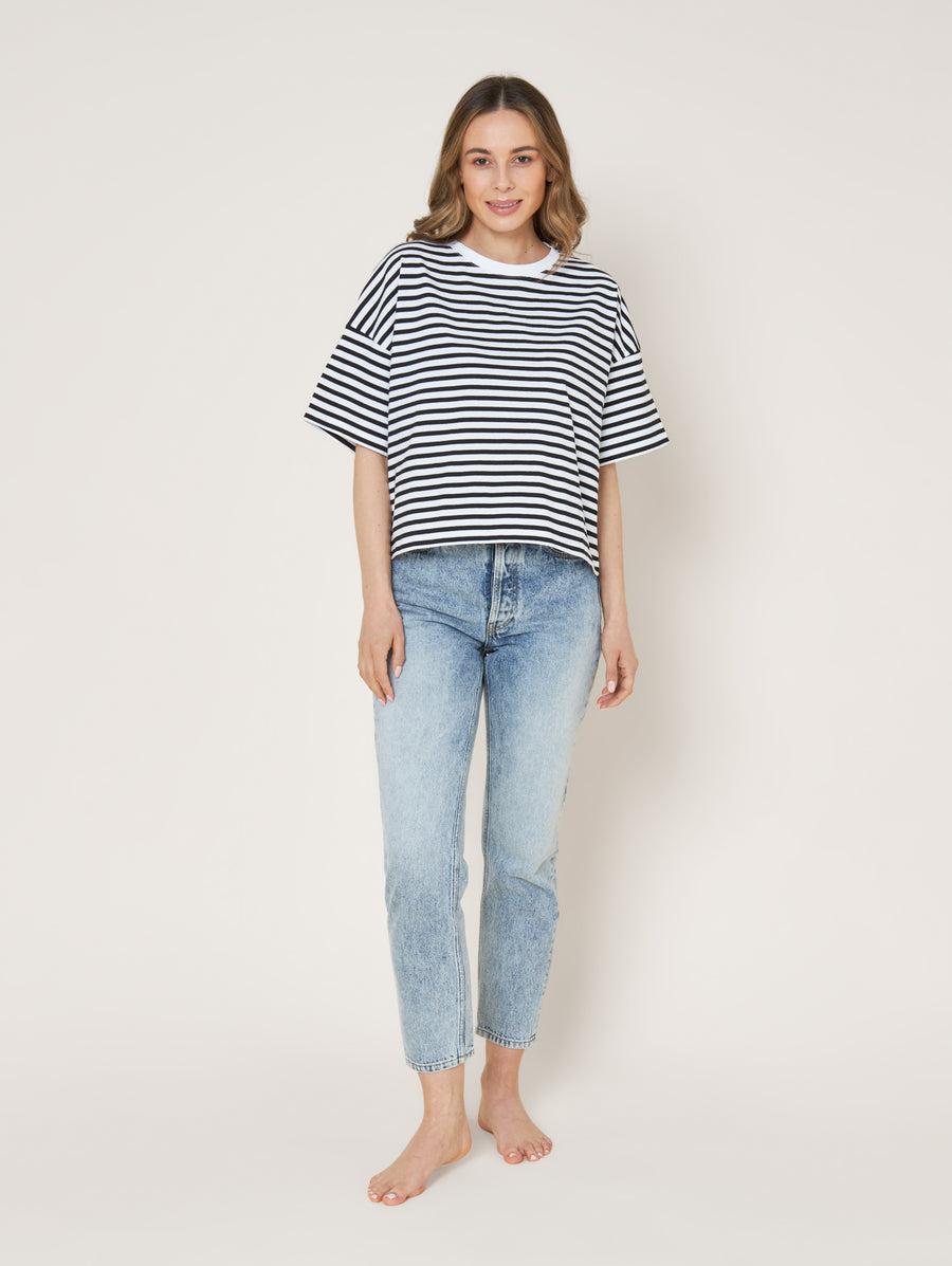 T-Shirt Philippa cropped striped