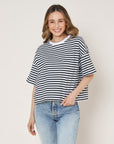 T-Shirt Philippa cropped striped