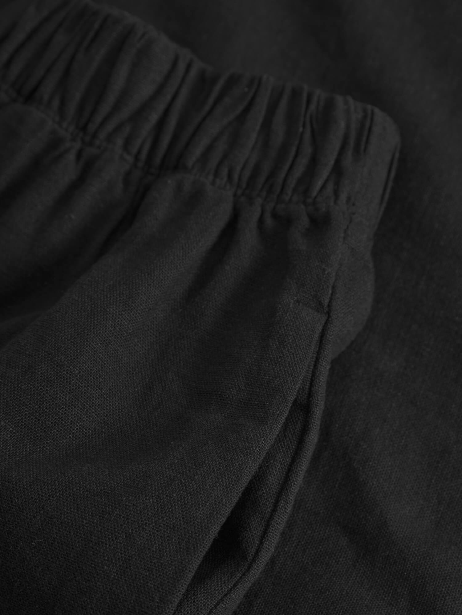 Leinen-Short MICHI black