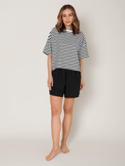 Leinen-Short MICHI black