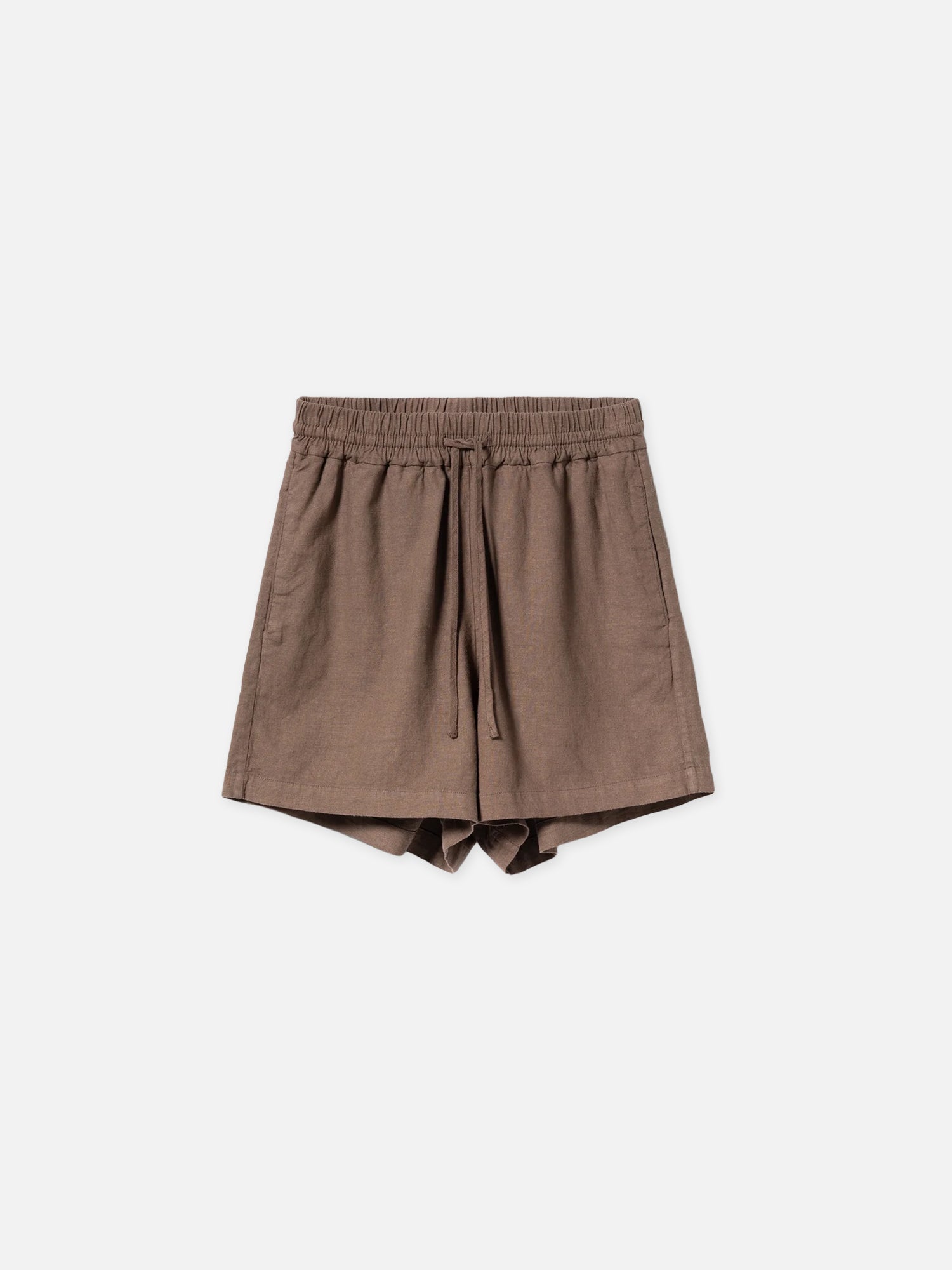 Leinenshorts CARO in Braun