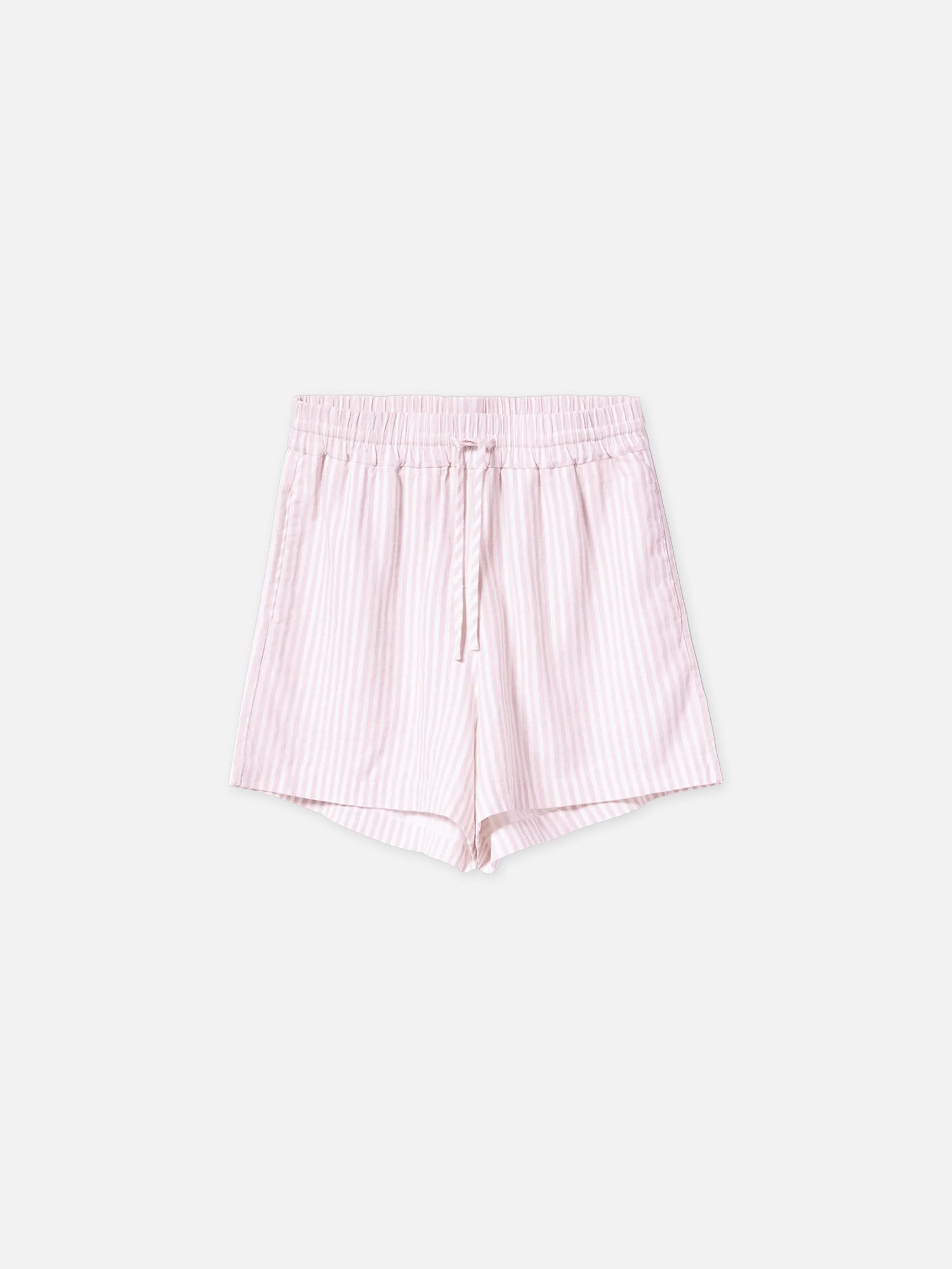 Leinenshorts CARO in rosa weiß gestreift