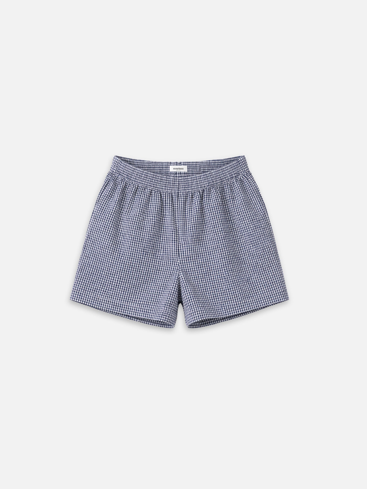 Shorts KAYA mit kariertem Gingham-Muster in summernight blue und weiß