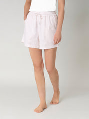 Leinen-Shorts CARO rose striped