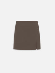 Skort NICKI in Braun mit Schlitz an der Seite