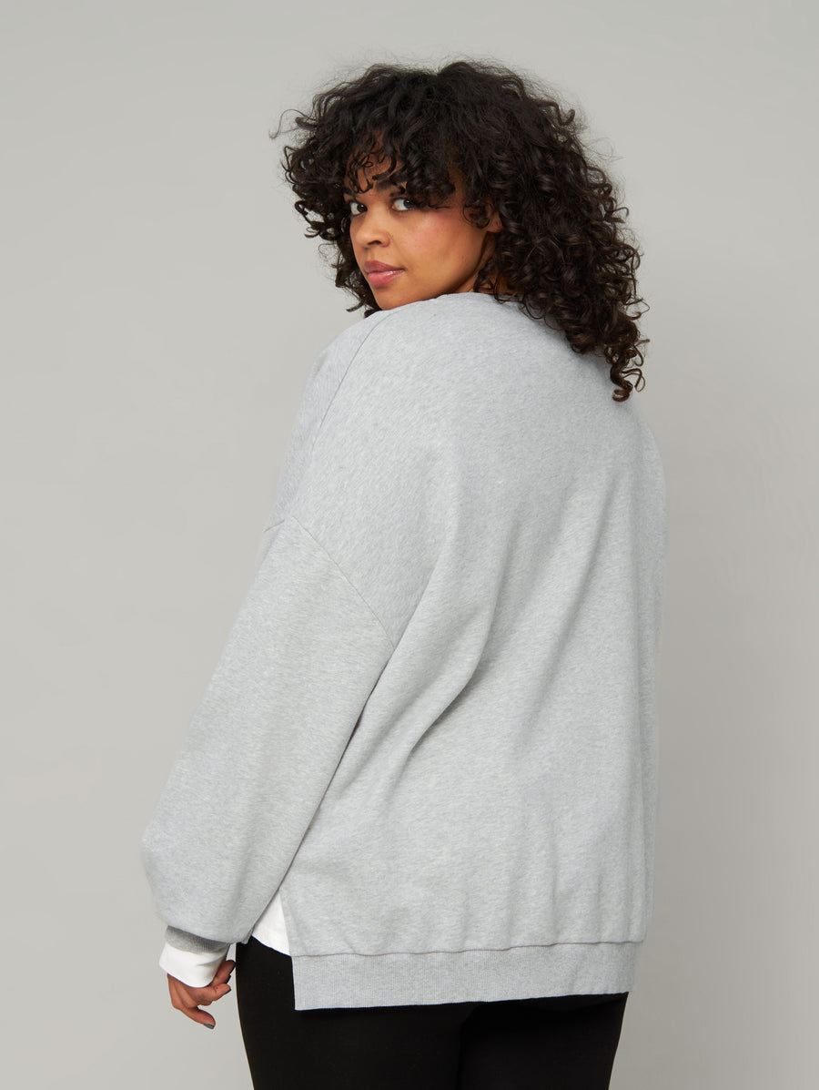 Sweater Laura light grey melange