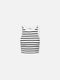 Top BETTI black/white striped