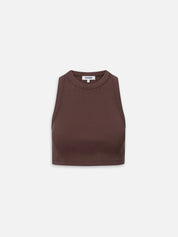 Top LENI gecropped in Braun