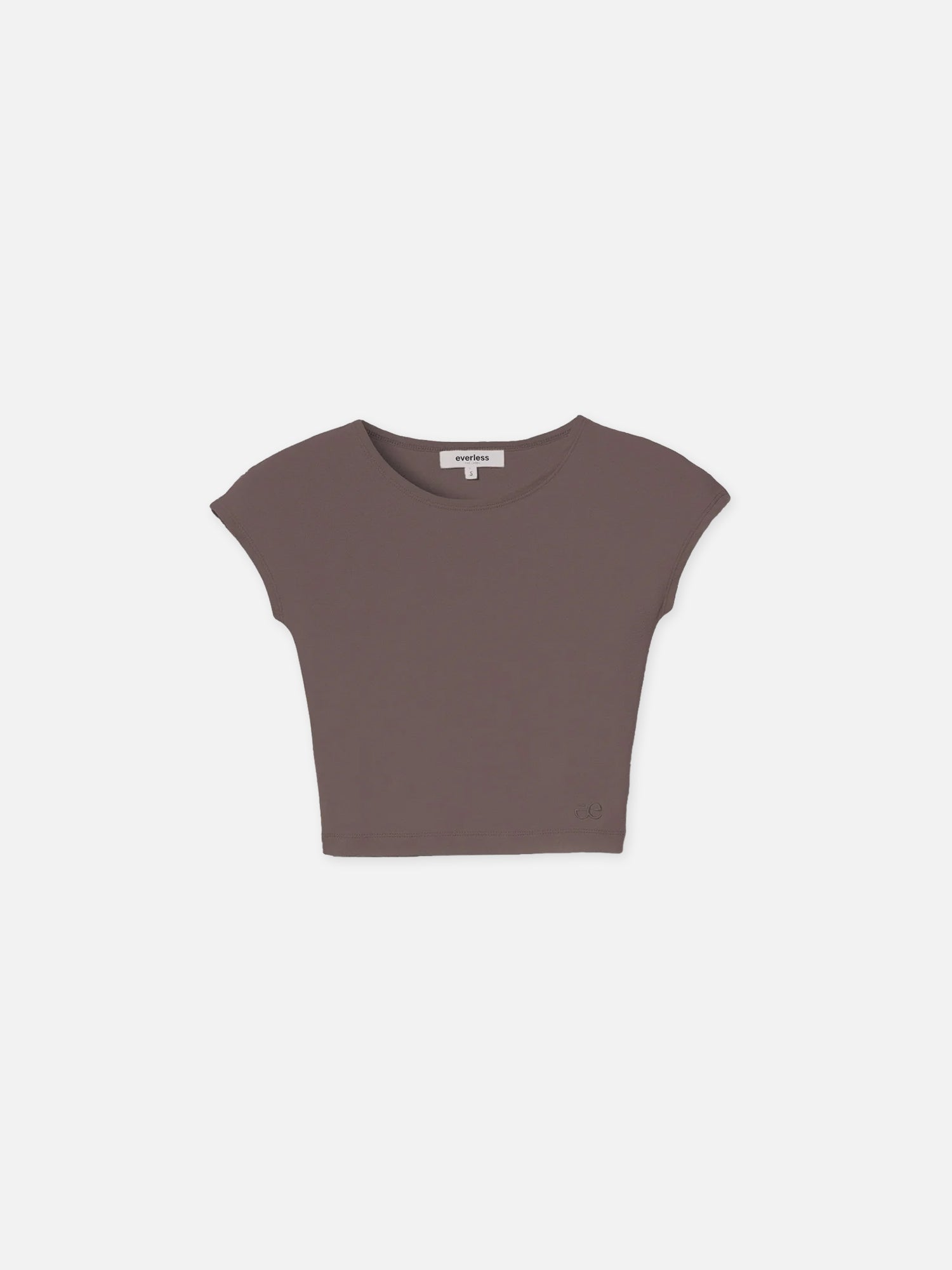 Shirt KIKI gecropped in Braun
