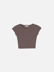 Shirt KIKI gecropped in Braun