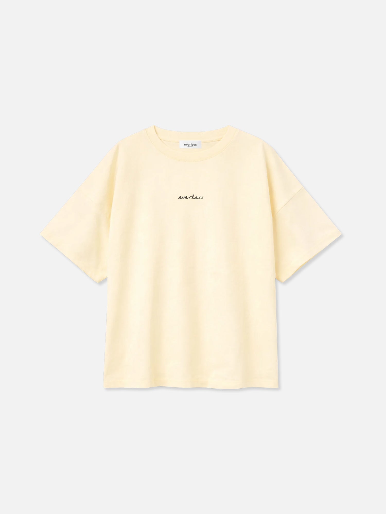 T-Shirt PHILIPPA Print Vorderseite in Butteryellow