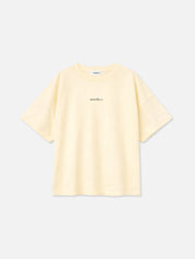T-Shirt PHILIPPA Print Vorderseite in Butteryellow