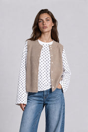 Strickweste LIV sandy beige