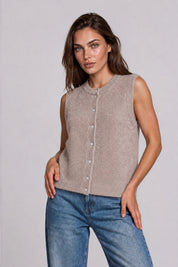 Strickweste LIV sandy beige